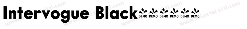 Intervogue Black字体转换